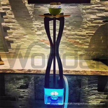 Stainless Steel Hookah with LED Light